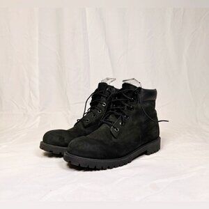 Timberland Black Nubuck Leather 6 inch Premium Ankle Boots~8.5~